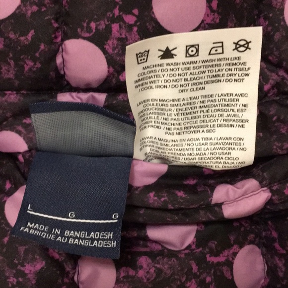 Nike Puffer Vest reversible EUC L camo polka dots - Picture 8 of 8